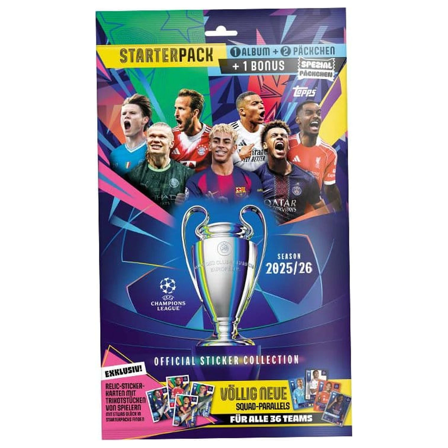 UEFA Champions League 2025/26 Kolekcia nálepiek – štartovací balíček produktová fotografia