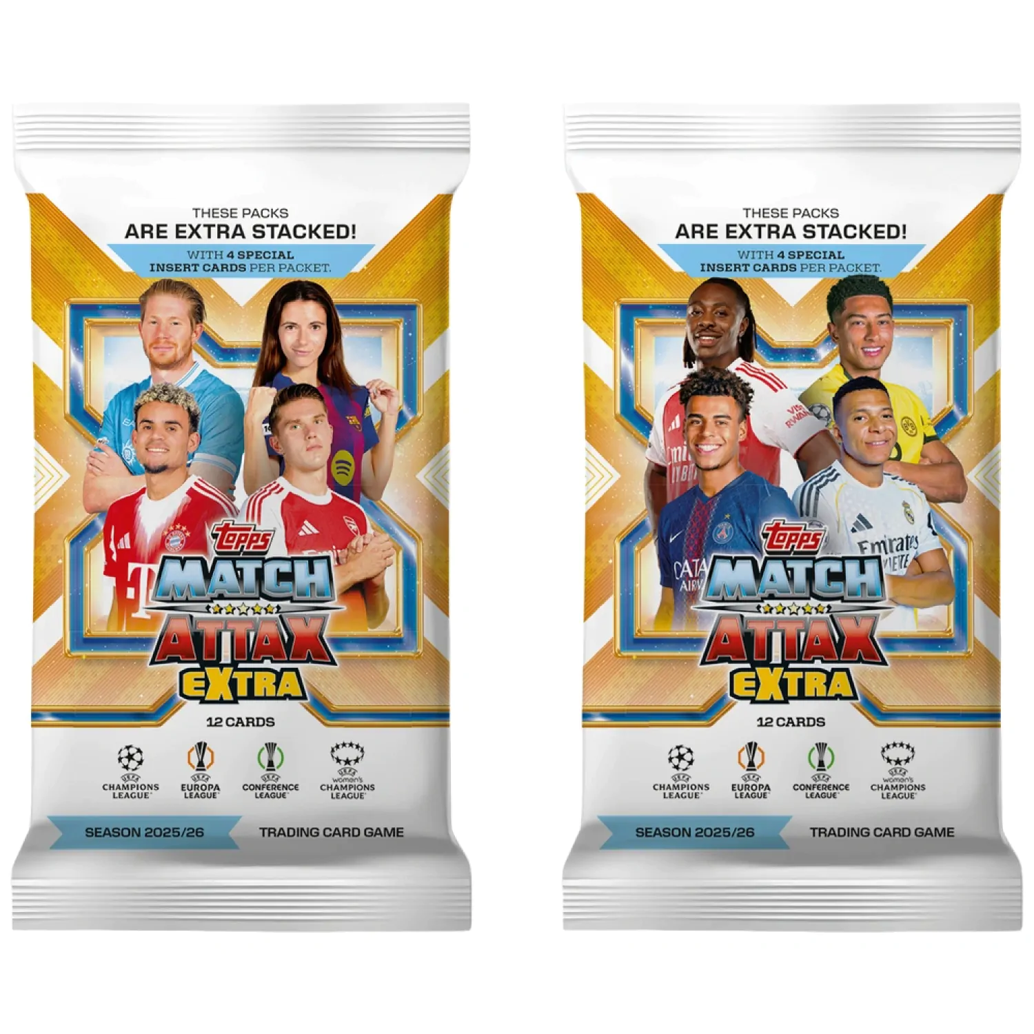 UEFA Champions League Match Attax Extra Trading Cards 2025/26 Booster balíček produktová fotografia