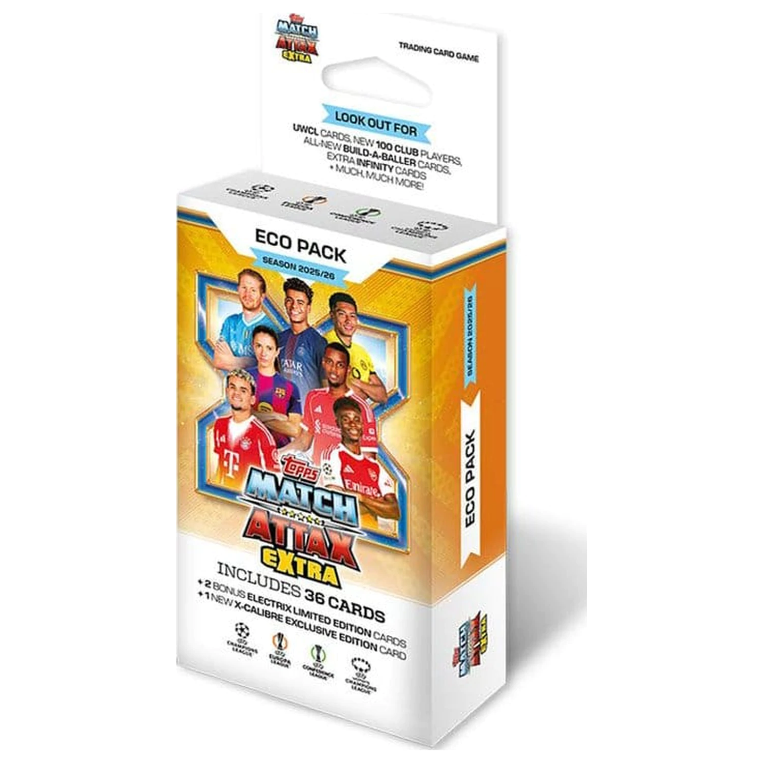 UEFA Champions League Match Attax Extra zberateľské karty 2025/26 Eco Pack produktová fotografia