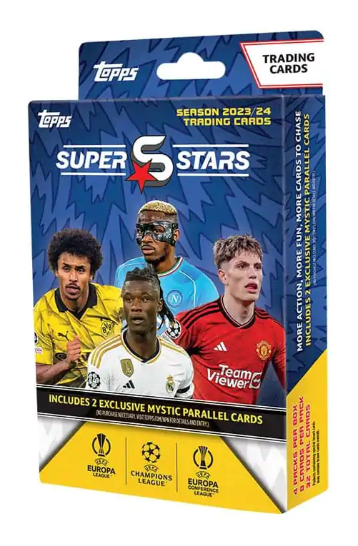 UEFA Champions League Super Stars 2023/24 Zberateľské karty Hanger Balenie *English Version* produktová fotografia