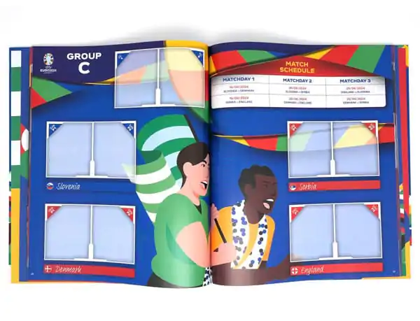 UEFA EURO 2024 Album na samolepky v pevnej väzbe produktová fotografia
