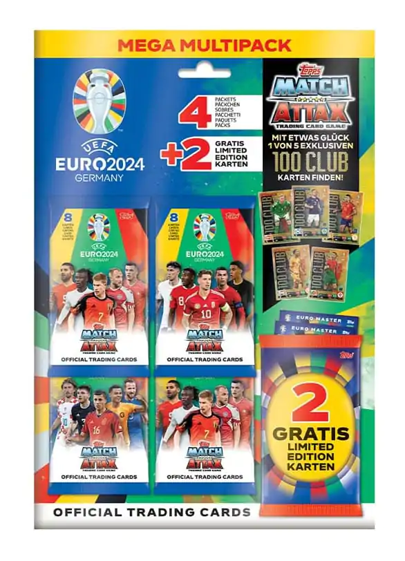 UEFA EURO 2024 Zberateľské karty 100 Club Mega Multipack *German Edition* produktová fotografia