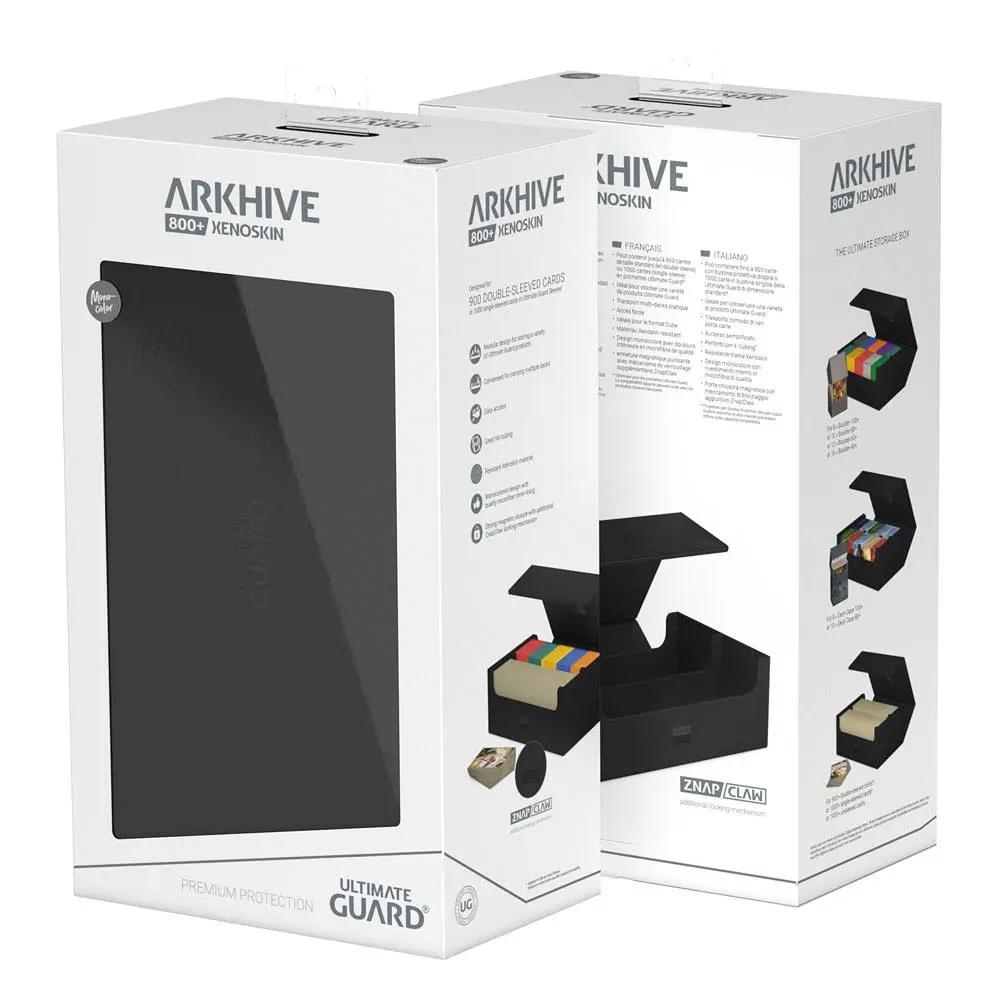 Ultimate Guard Arkhive 800+ XenoSkin Monocolor Black termékfotó