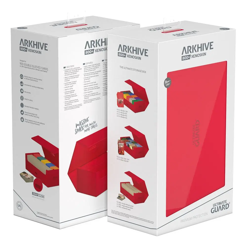 Ultimate Guard Arkhive 800+ XenoSkin Monocolor červená termékfotó