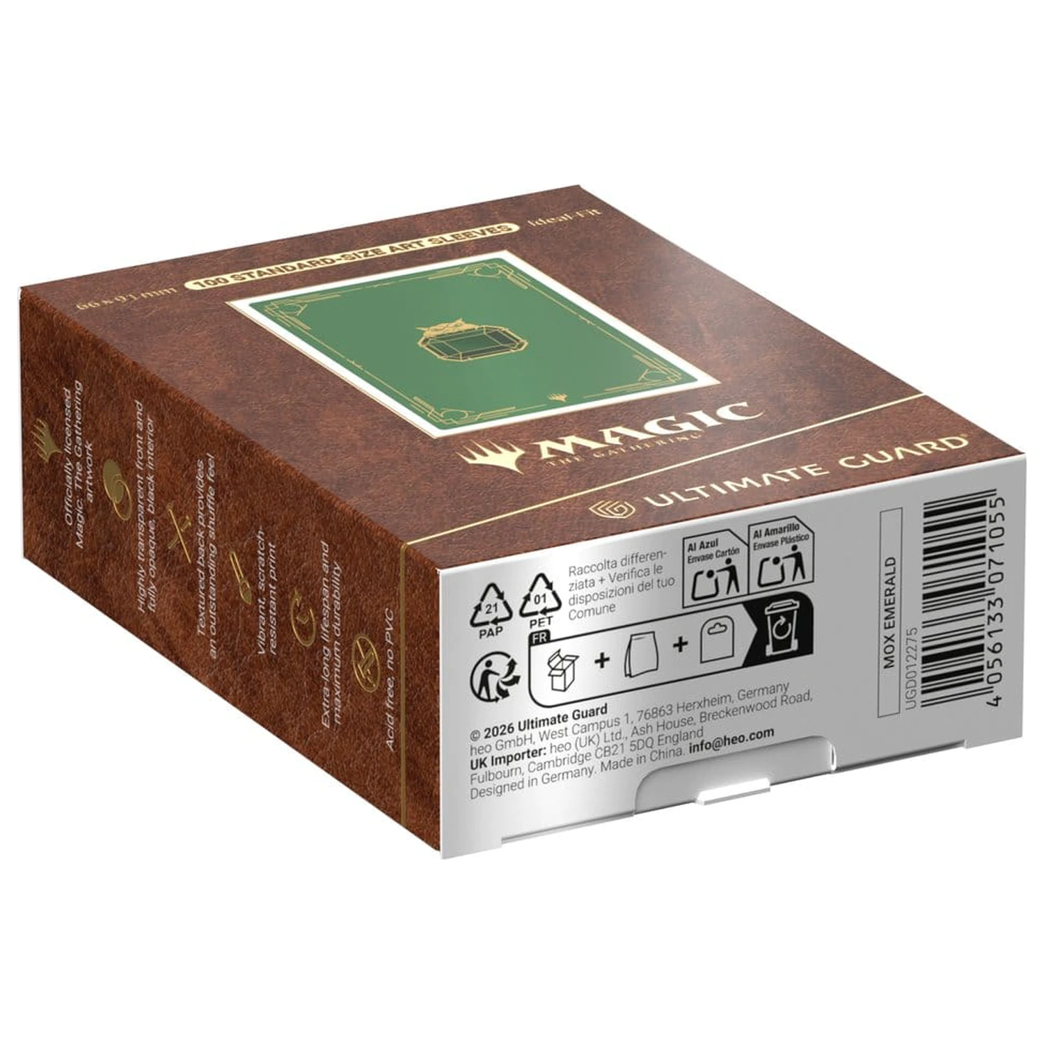Ultimate Guard Art Sleeves Magic: The Gathering "Mox Collection" - Emerald produktová fotografia