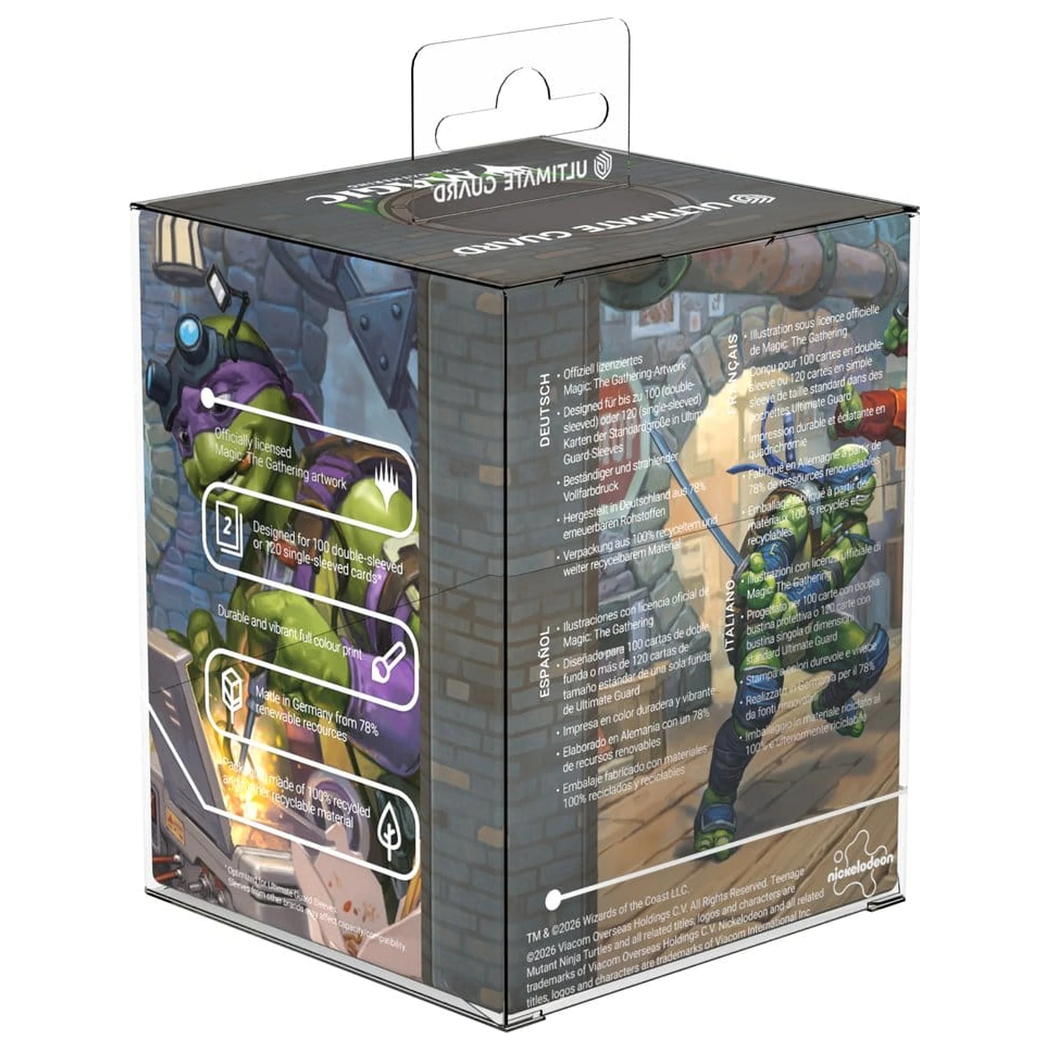 Ultimate Guard RTE Boulder 100+ Magic: The Gathering | Teenage Mutant Ninja Turtles - Turtle Lair produktová fotografia