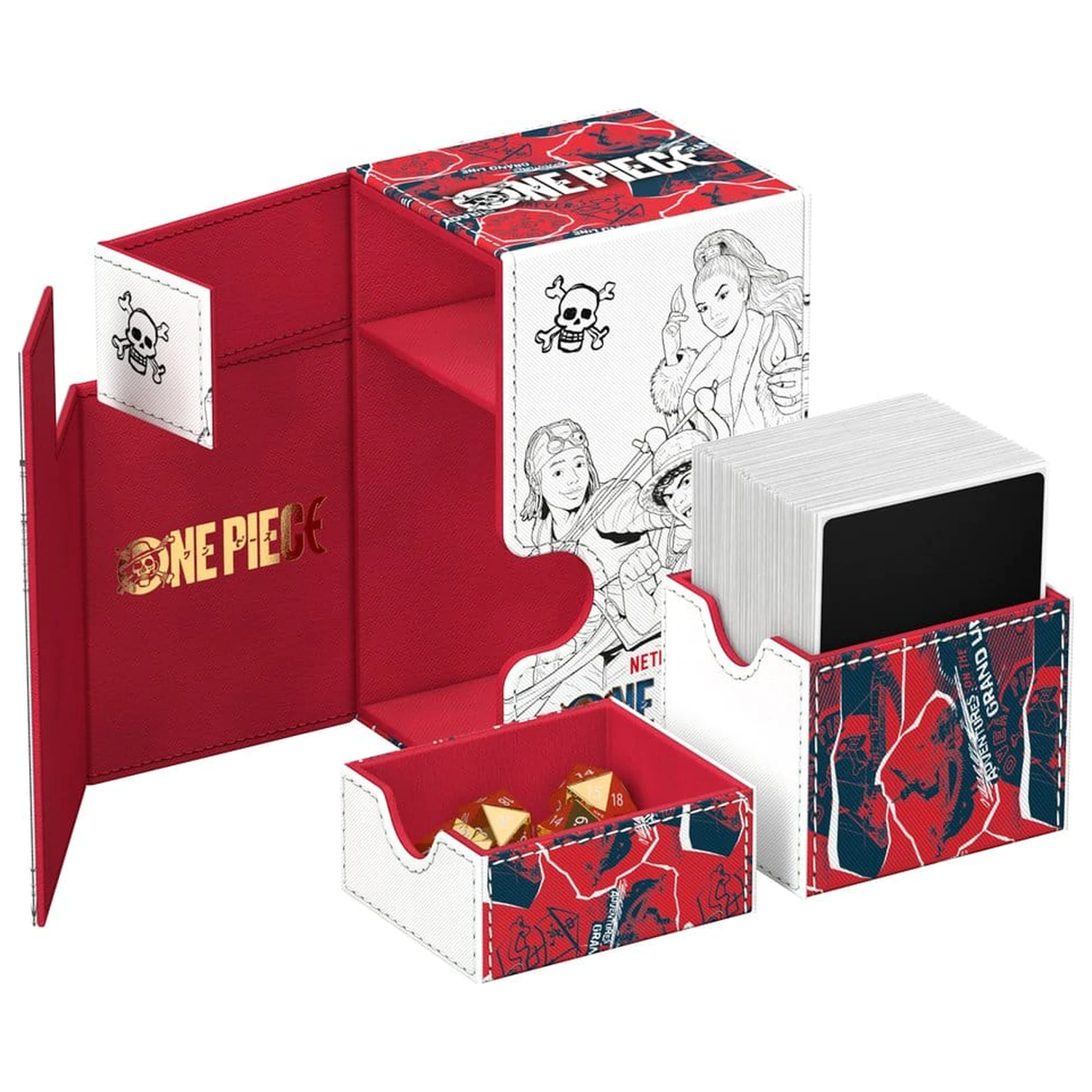 Ultimate Guard Flip'n'Tray 80+ Xenoskin One Piece - Sketch produktová fotografia