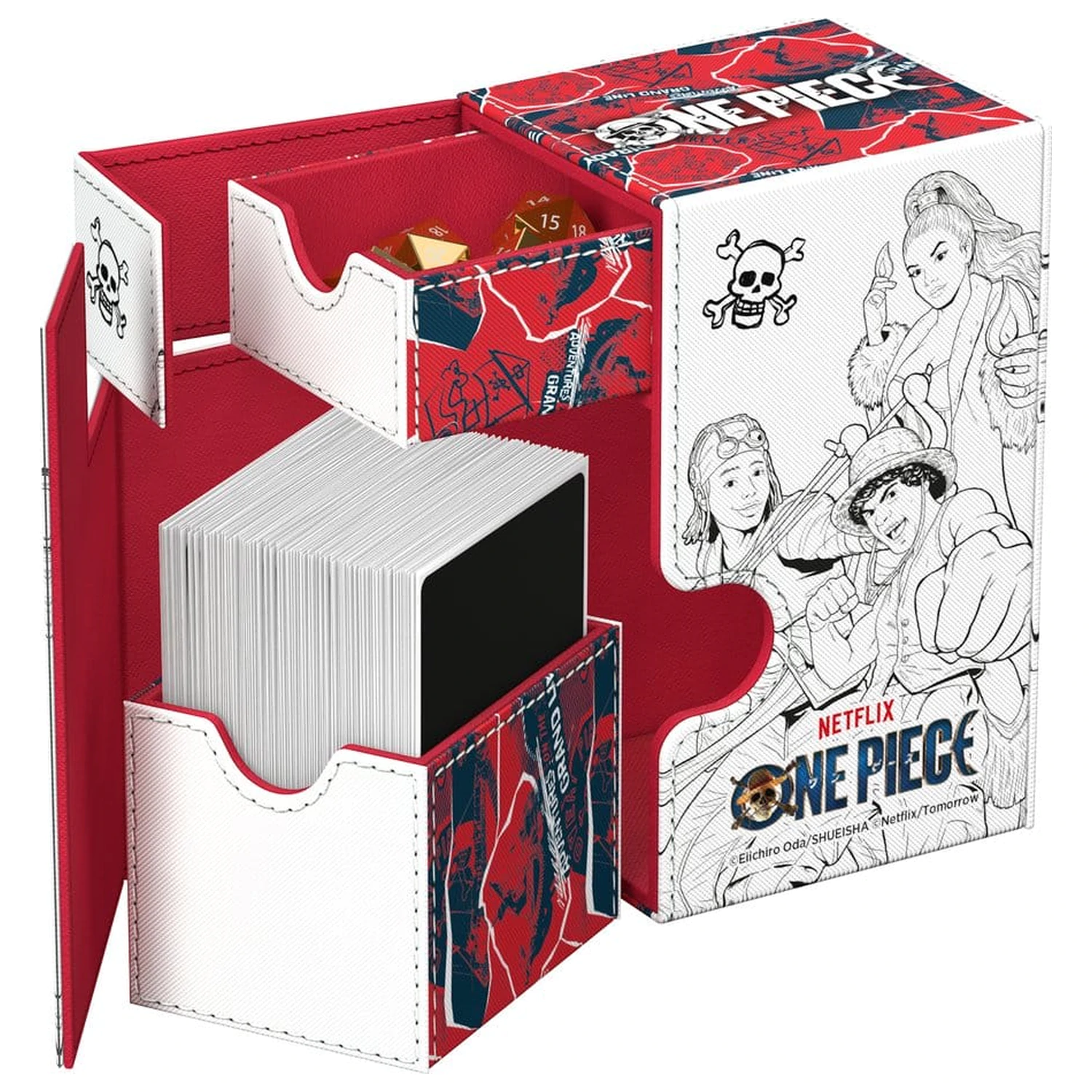 Ultimate Guard Flip'n'Tray 80+ Xenoskin One Piece - Sketch produktová fotografia