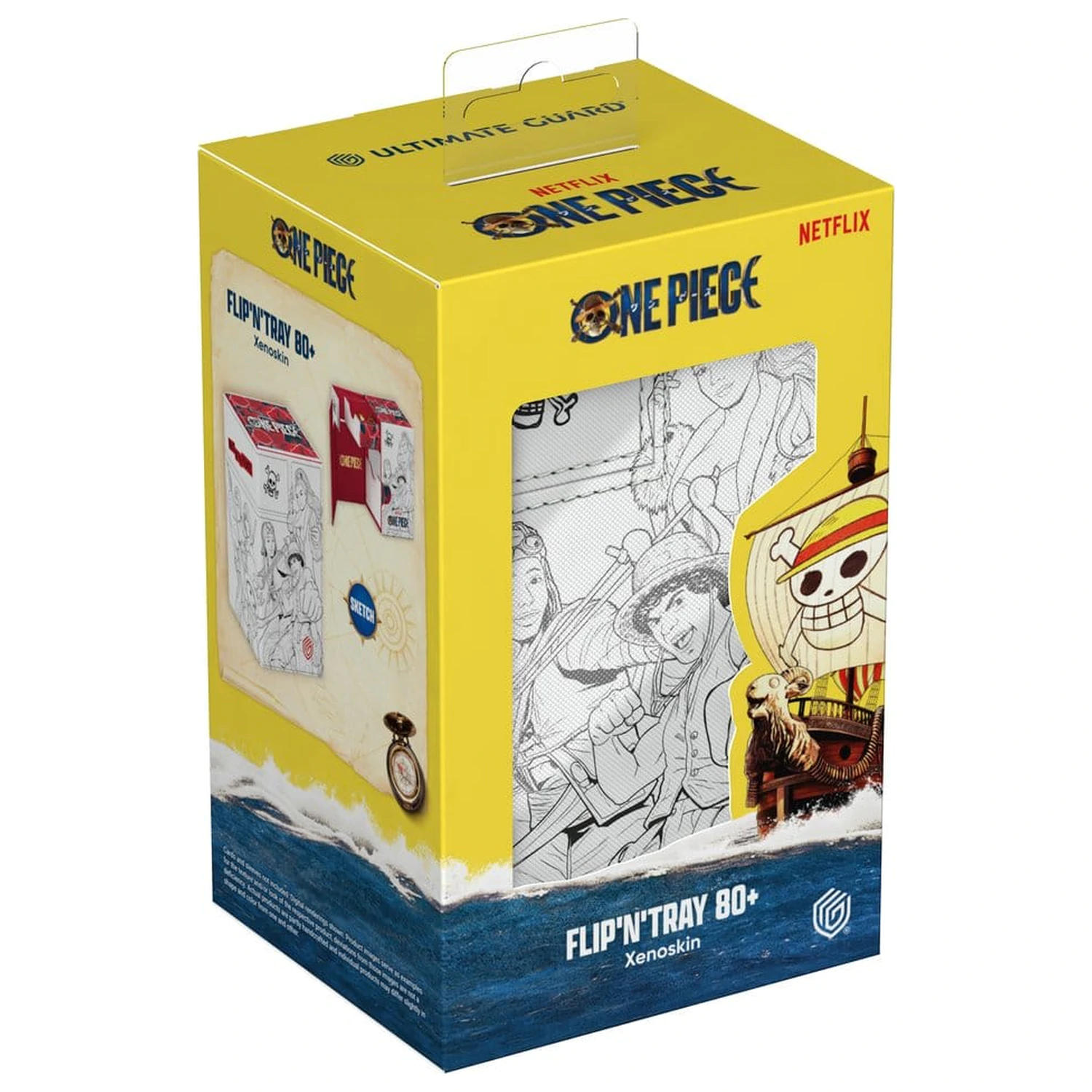 Ultimate Guard Flip'n'Tray 80+ Xenoskin One Piece - Sketch produktová fotografia