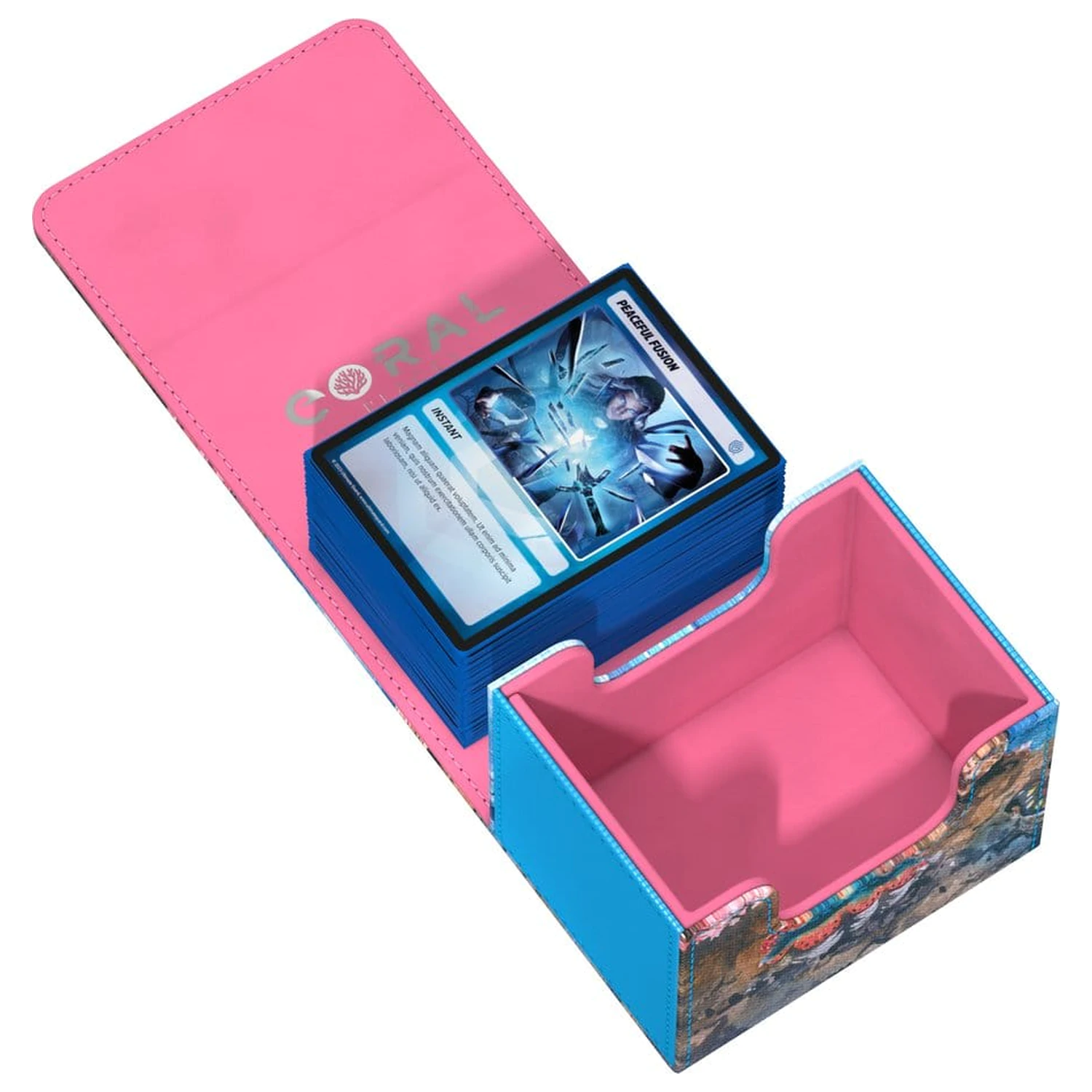 Ultimate Guard Sidewinder 100+ Xenoskin "Coral Places" - Seablue Hush produktová fotografia