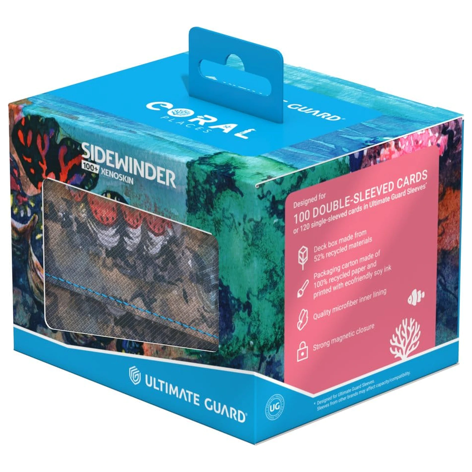 Ultimate Guard Sidewinder 100+ Xenoskin "Coral Places" - Seablue Hush produktová fotografia