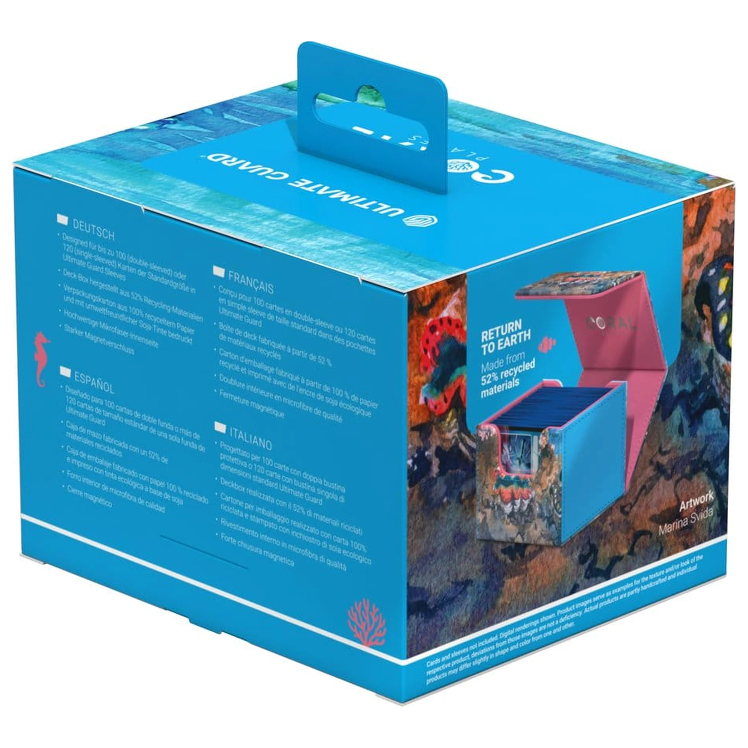 Ultimate Guard Sidewinder 100+ Xenoskin "Coral Places" - Seablue Hush produktová fotografia