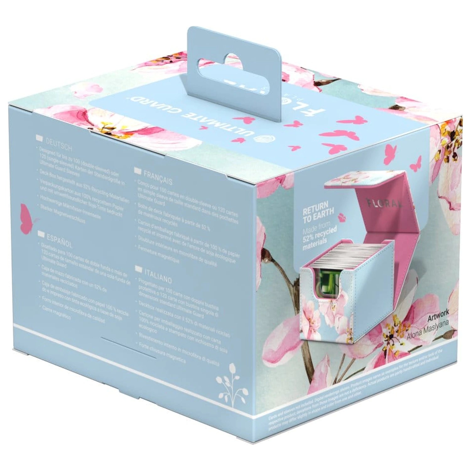 Ultimate Guard Sidewinder 100+ Xenoskin "Floral Places" - Cherry Blossom produktová fotografia