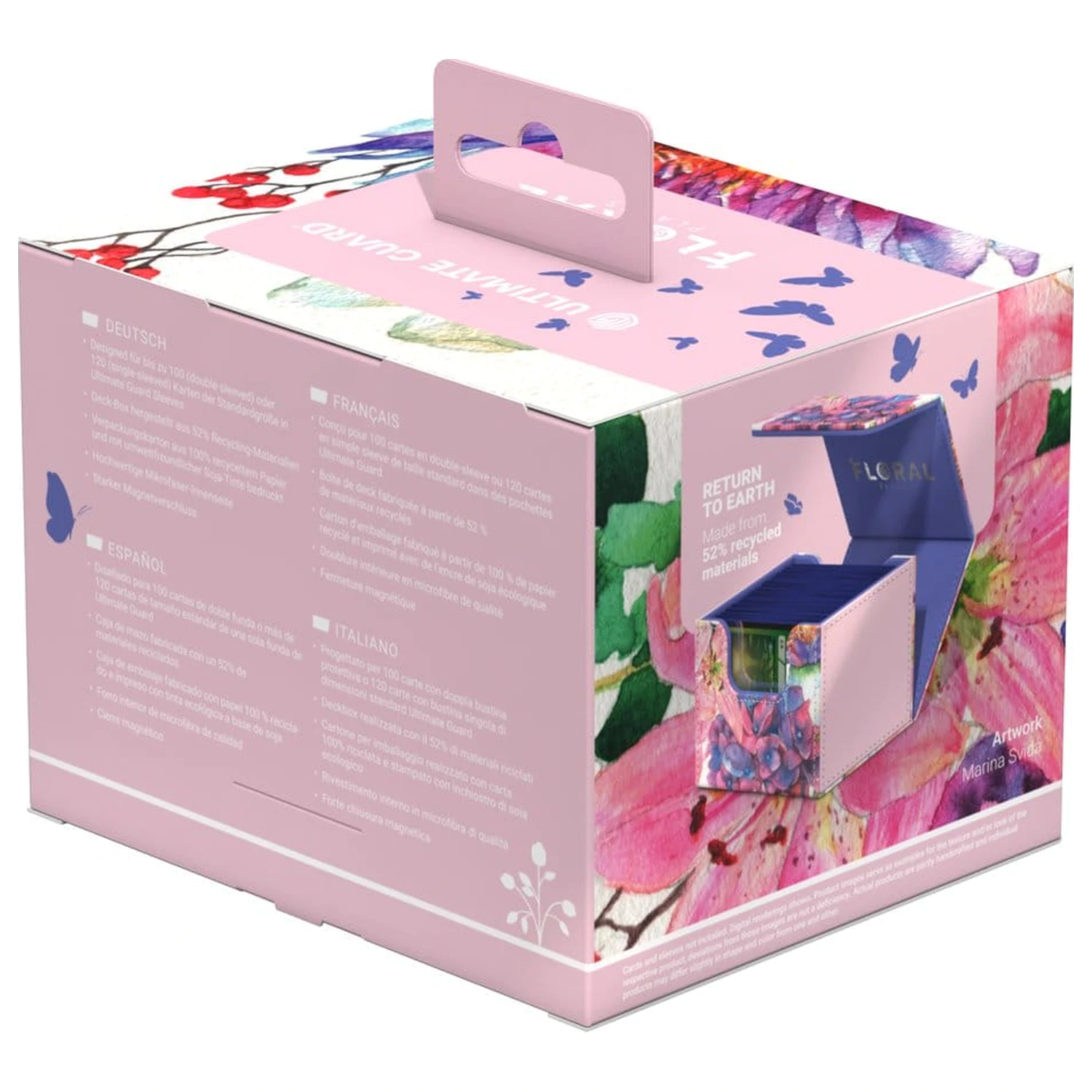 Ultimate Guard Sidewinder 100+ Xenoskin "Floral Places" - Lotus Bloom produktová fotografia