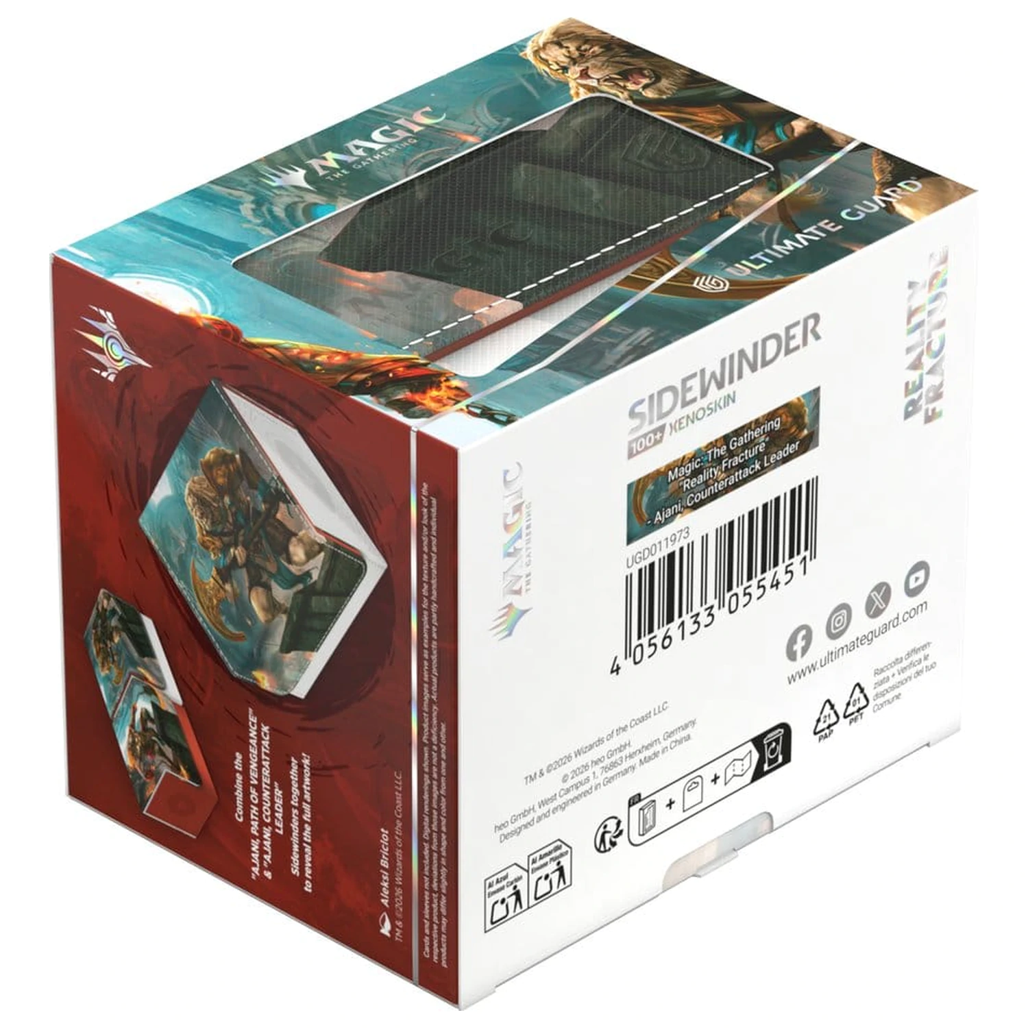 Ultimate Guard Sidewinder 100+ Xenoskin Magic: The Gathering "Reality Fracture" - Ajani, Counterattack Leader produktová fotografia