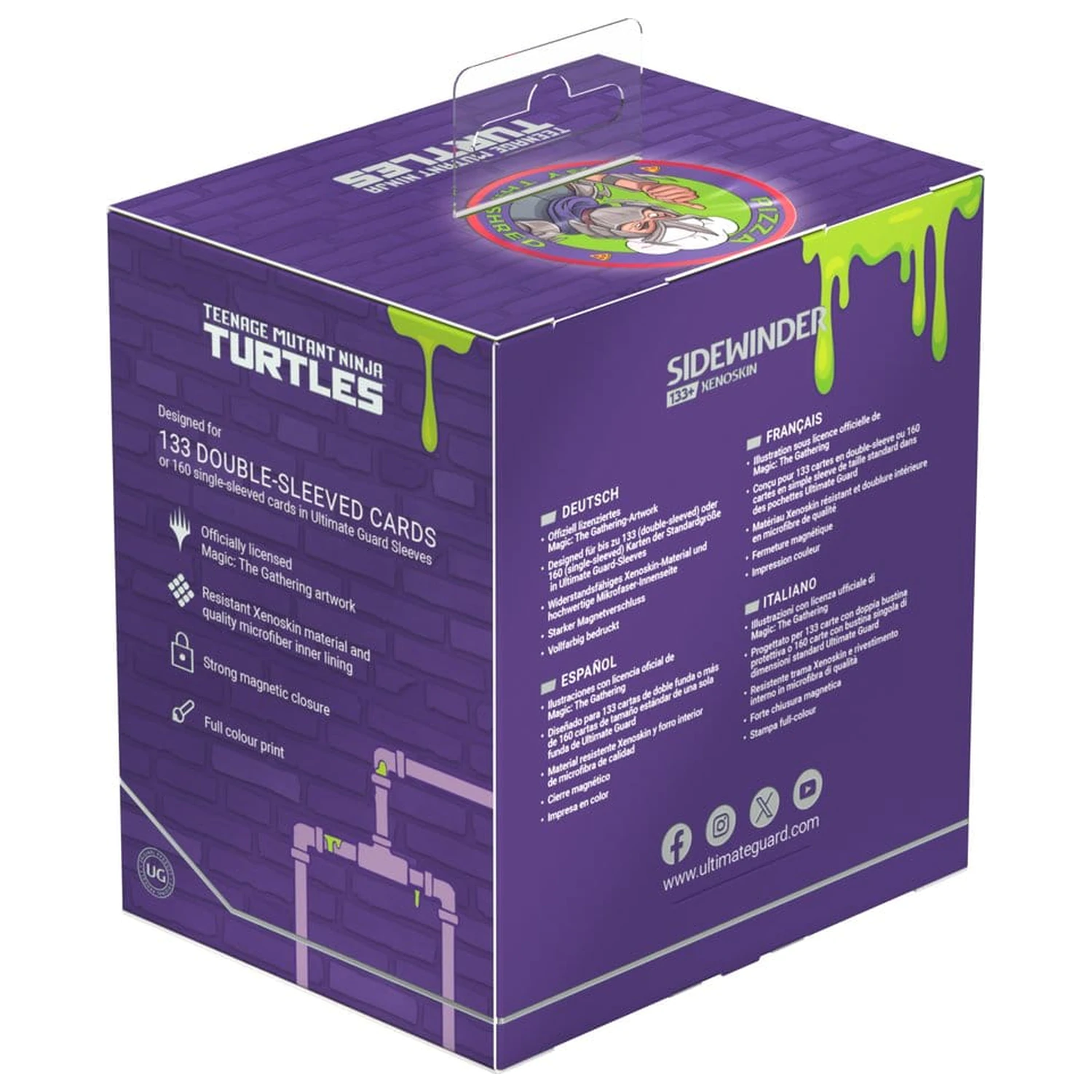 Ultimate Guard Sidewinder 133+ Xenoskin Magic: The Gathering | Teenage Mutant Ninja Turtles - Pizza box produktová fotografia