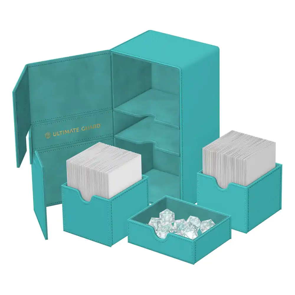 Ultimate Guard Twin Flip'n'Tray 200+ Xenoskin "Summer Edition 2025" - Lagoon produktová fotografia