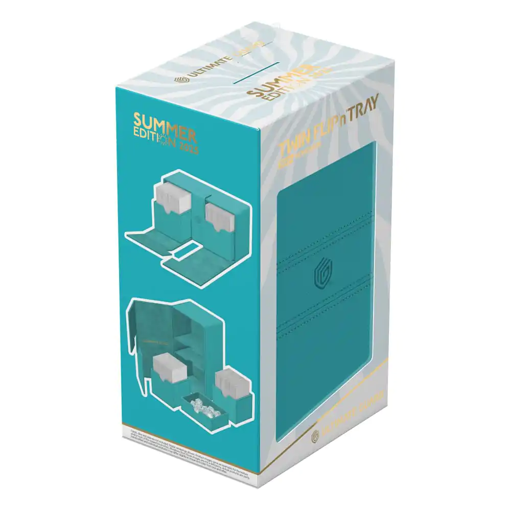 Ultimate Guard Twin Flip'n'Tray 200+ Xenoskin "Summer Edition 2025" - Lagoon produktová fotografia