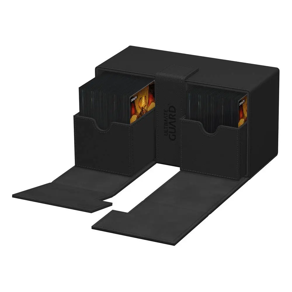 Ultimate Guard Twin Flip`n`Tray 200+ XenoSkin Monocolor Black termékfotó