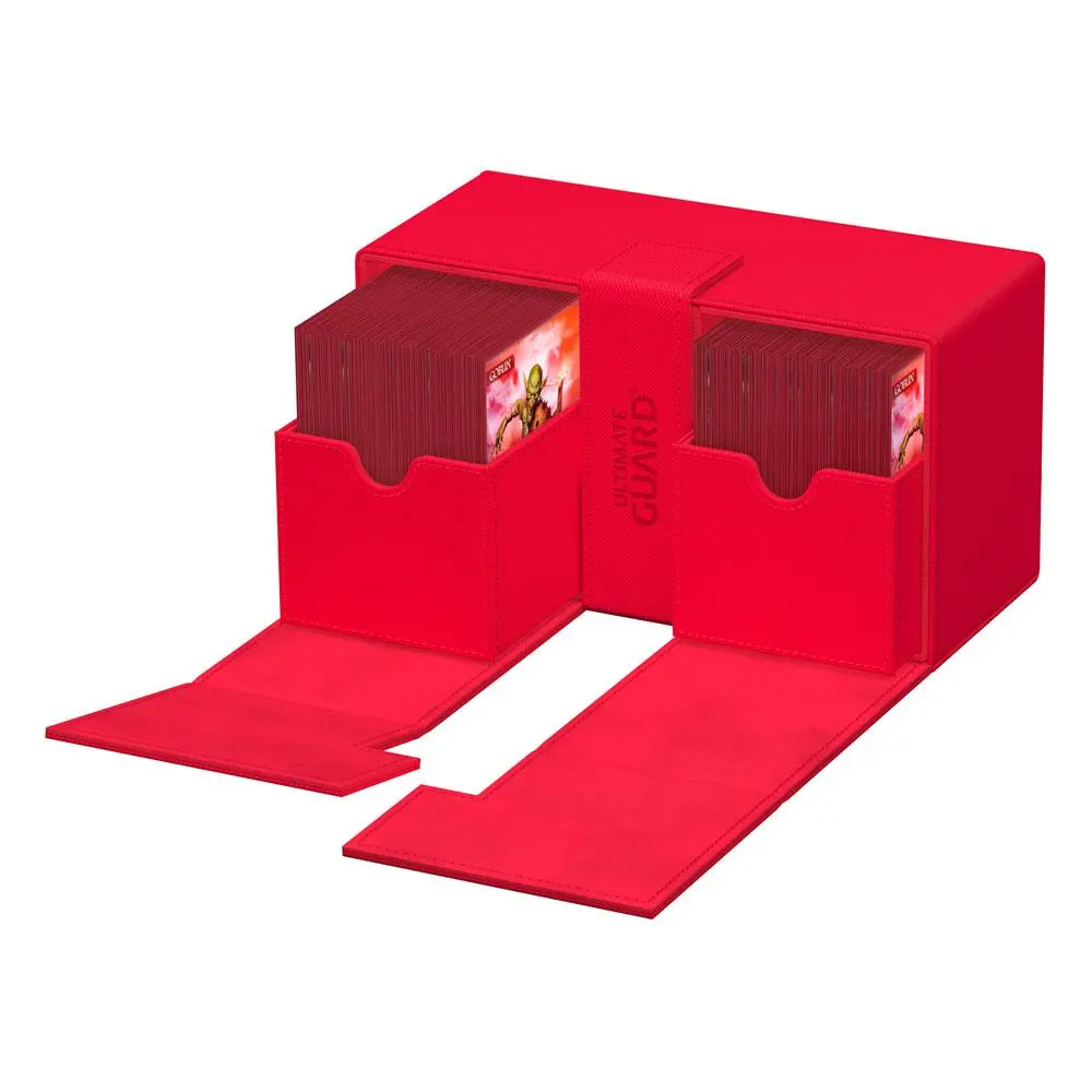 Ultimate Guard Twin Flip`n`Tray 200+ XenoSkin Monocolor Red termékfotó