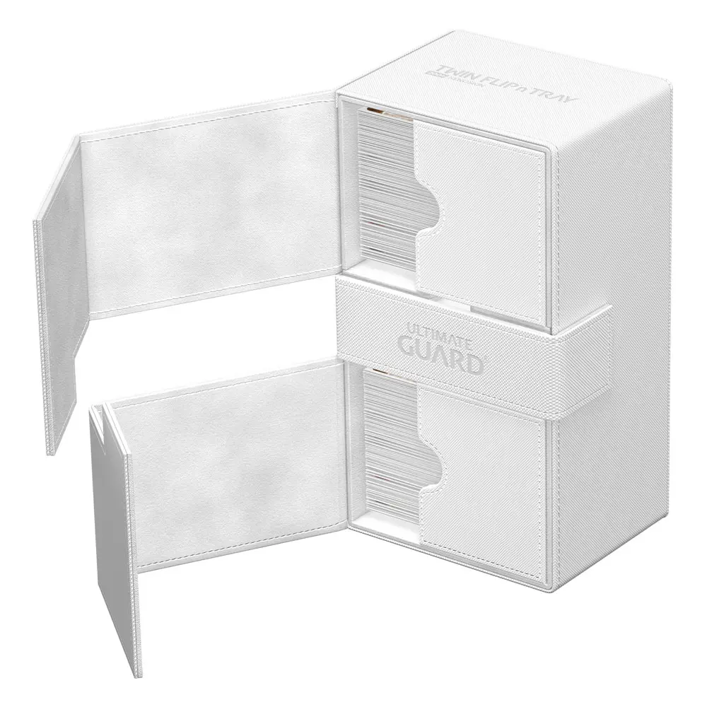 Ultimate Guard Twin Flip`n`Tray 200+ XenoSkin Monocolor White termékfotó