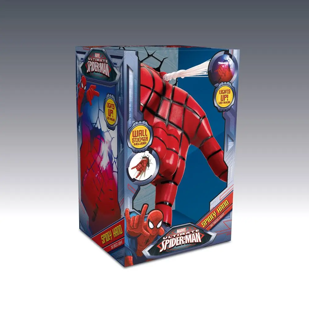 Ultimate Spider-Man 3D LED svetlo Spider-Man Hand produktová fotografia