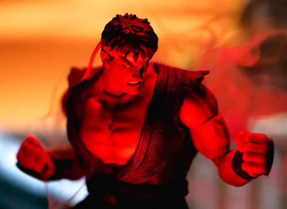 Akčná figúrka Ultra Street Fighter II: The Final Challengers 1/12 Evil Ryu SDCC 2023 Exclusive 15 cm produktová fotografia