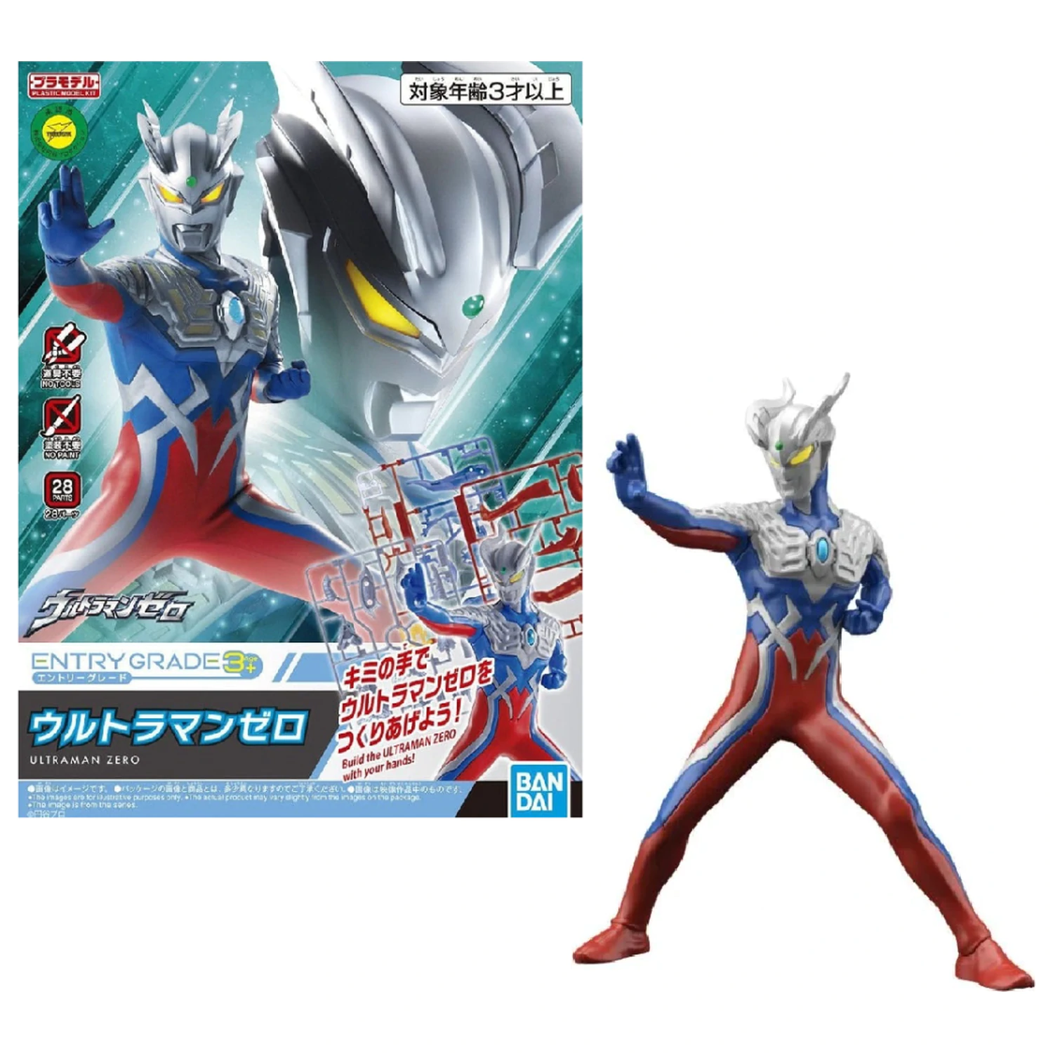 ULTRAMAN Entry Grade Ultraman Zero Model Kit REPROD produktová fotografia
