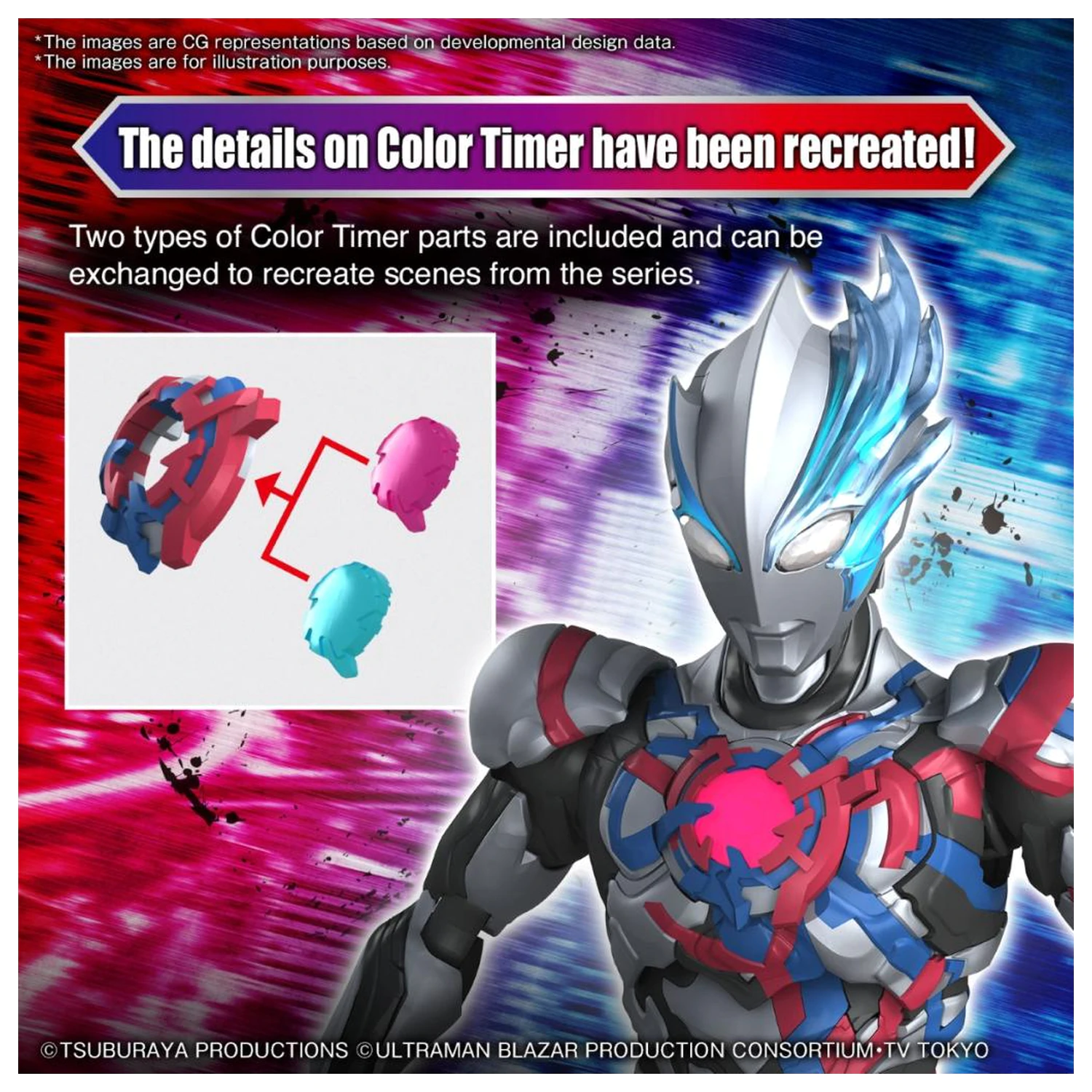 Ultraman Figure-Rise Standard Ultraman Blazar Modelová stavebnica produktová fotografia