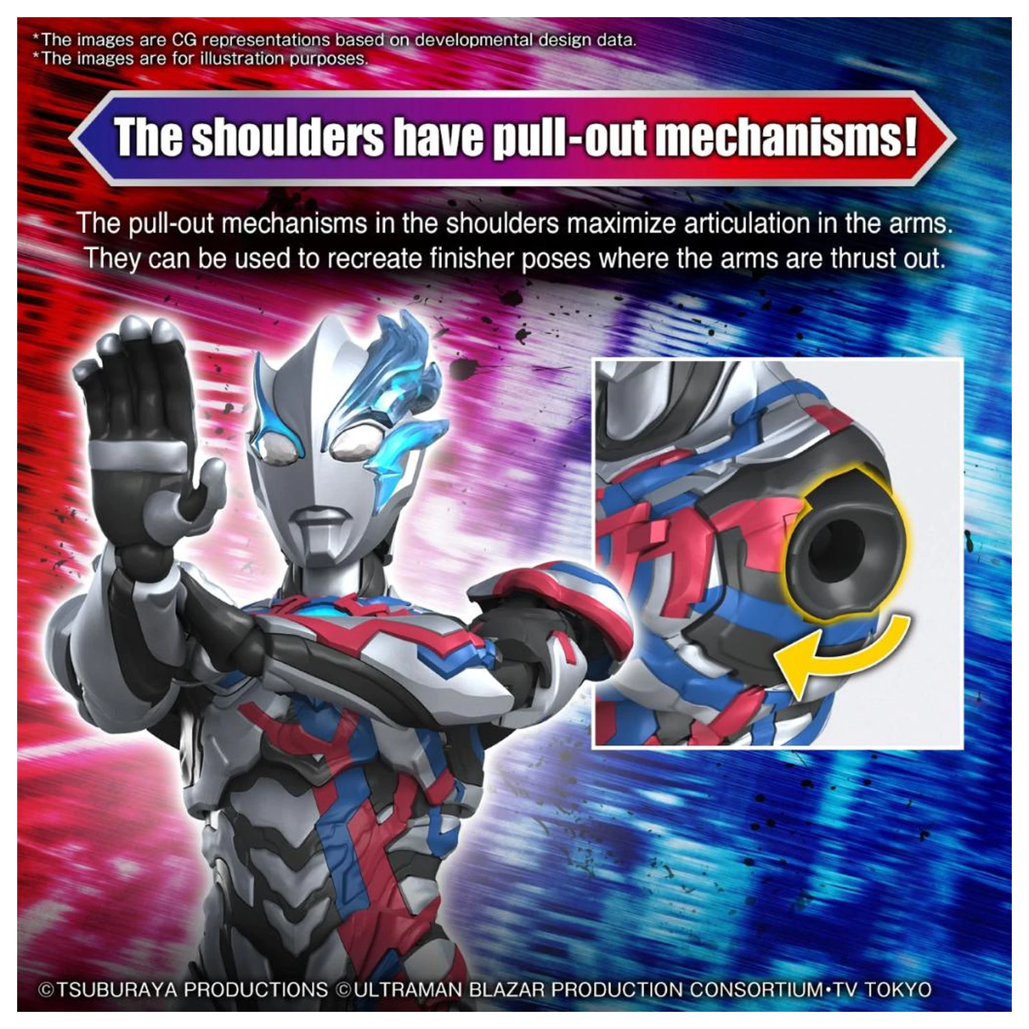 Ultraman Figure-Rise Standard Ultraman Blazar Modelová stavebnica produktová fotografia