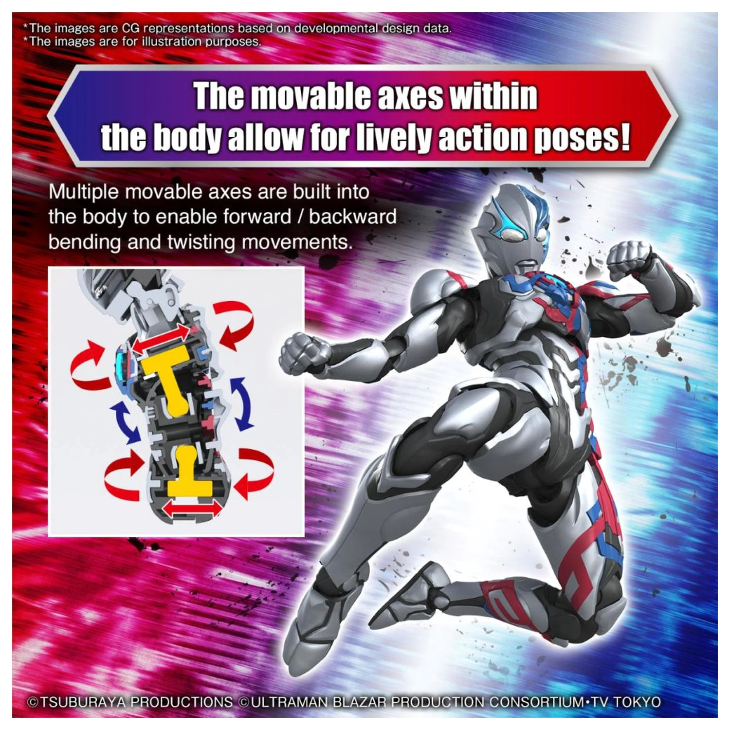 Ultraman Figure-Rise Standard Ultraman Blazar Modelová stavebnica produktová fotografia