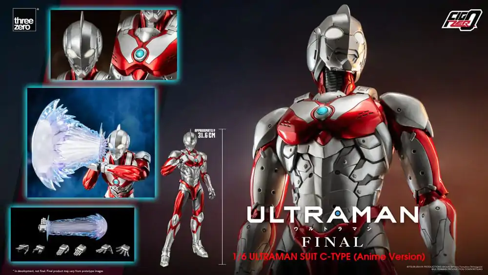 Ultraman FigZero Akčná figúrka 1/6 Ultraman Suit C-Type (Anime Version) 31 cm produktová fotografia