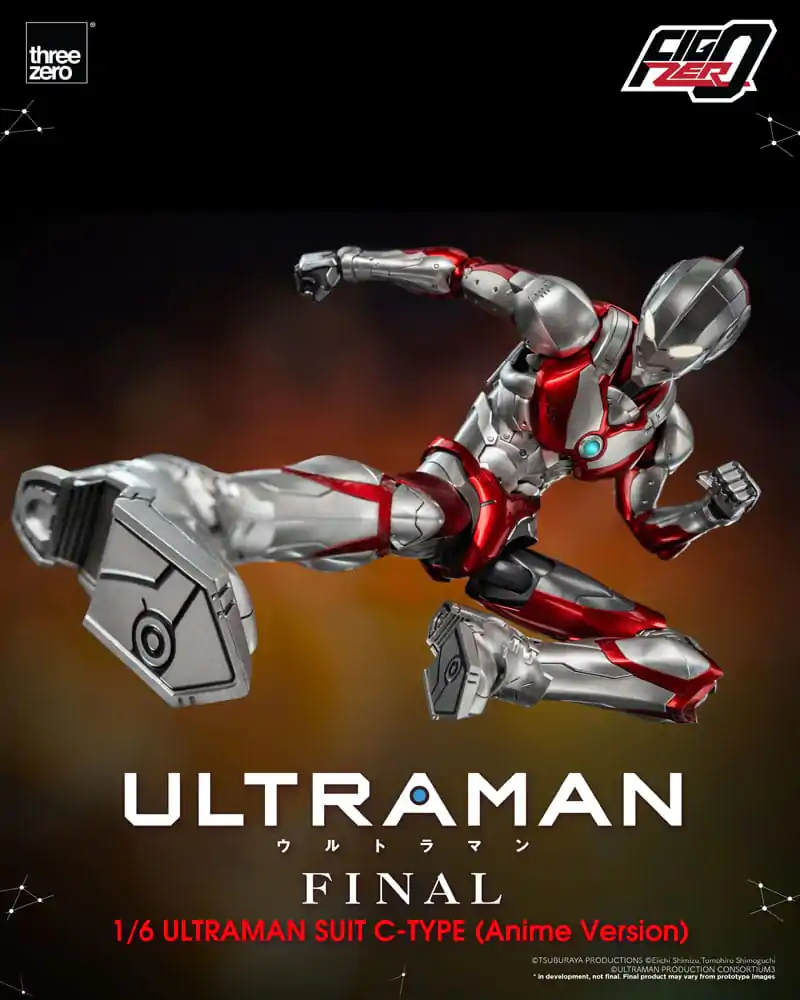 Ultraman FigZero Akčná figúrka 1/6 Ultraman Suit C-Type (Anime Version) 31 cm produktová fotografia