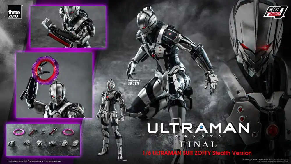 Ultraman Final FigZero Akčná figúrka 1/6 Ultraman Suit Zoffy Stealth Version 30 cm produktová fotografia