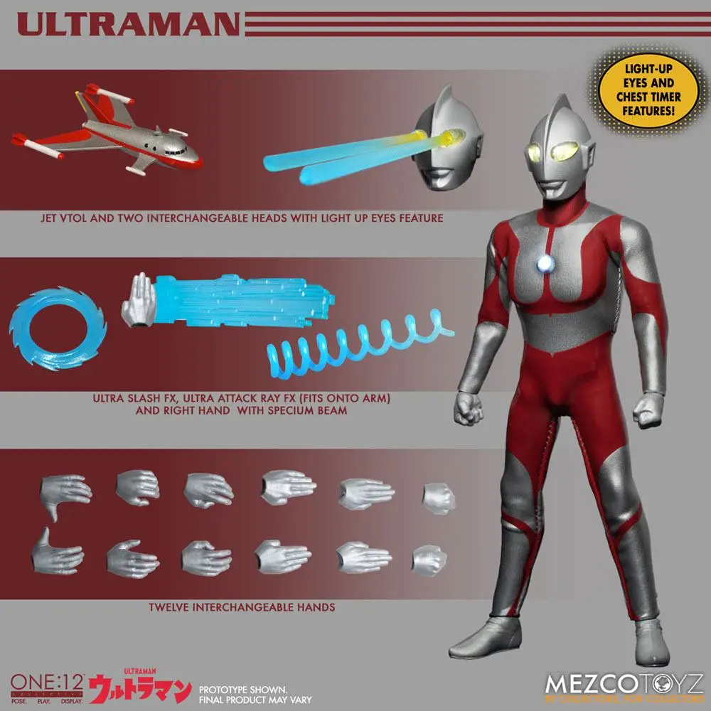 Ultraman Light-Up Akčná figúrka 1/12 Ultraman 16 cm termékfotó