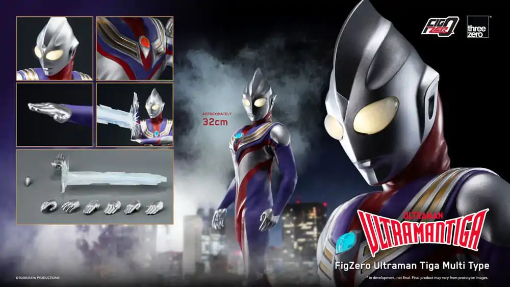 Ultraman Tiga FigZero Akčná figúrka 1/6 Ultraman Tiga Multi Type 32 cm produktová fotografia
