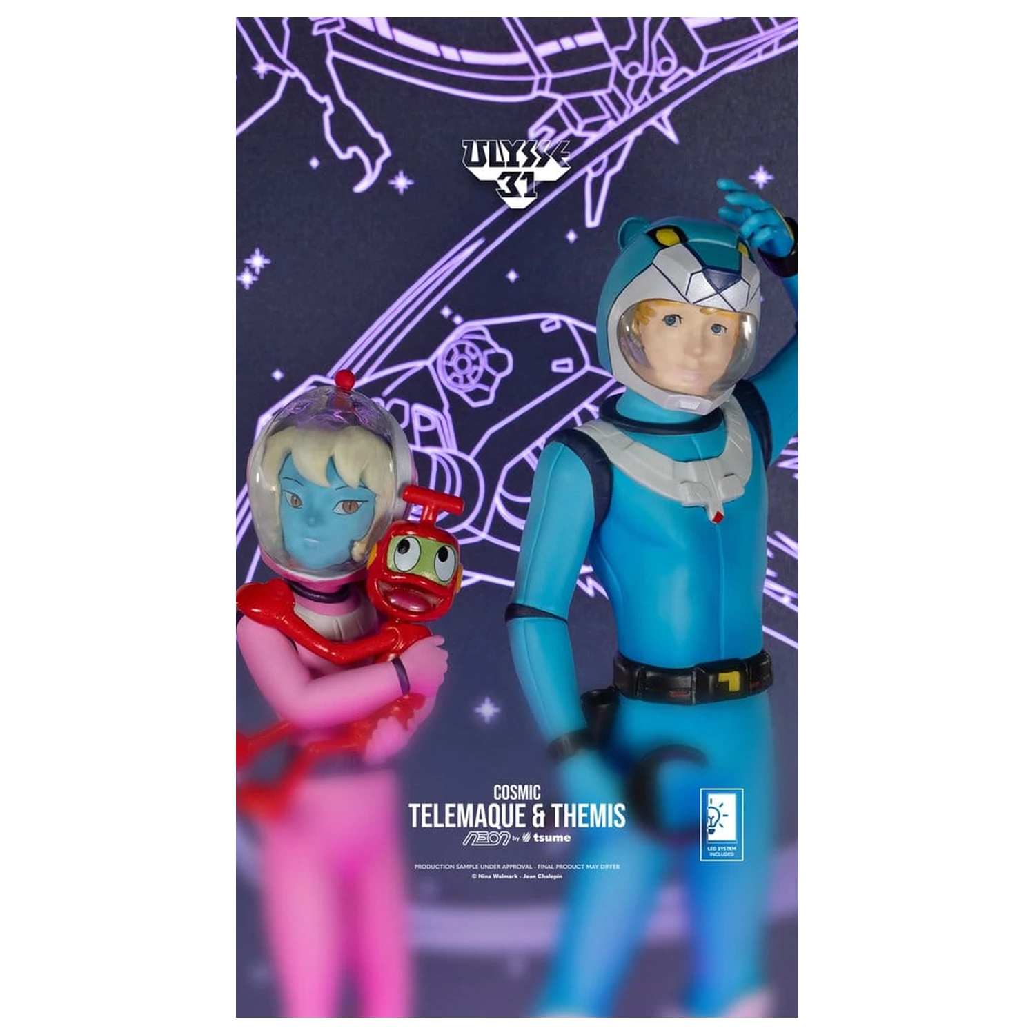 Ulysse 31 Neon Figure 1/9 Telemachus & Themis Cosmic Version 20 cm produktová fotografia