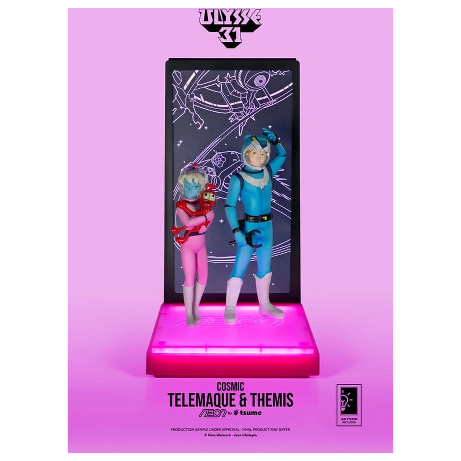 Ulysse 31 Neon Figure 1/9 Telemachus & Themis Cosmic Version 20 cm produktová fotografia