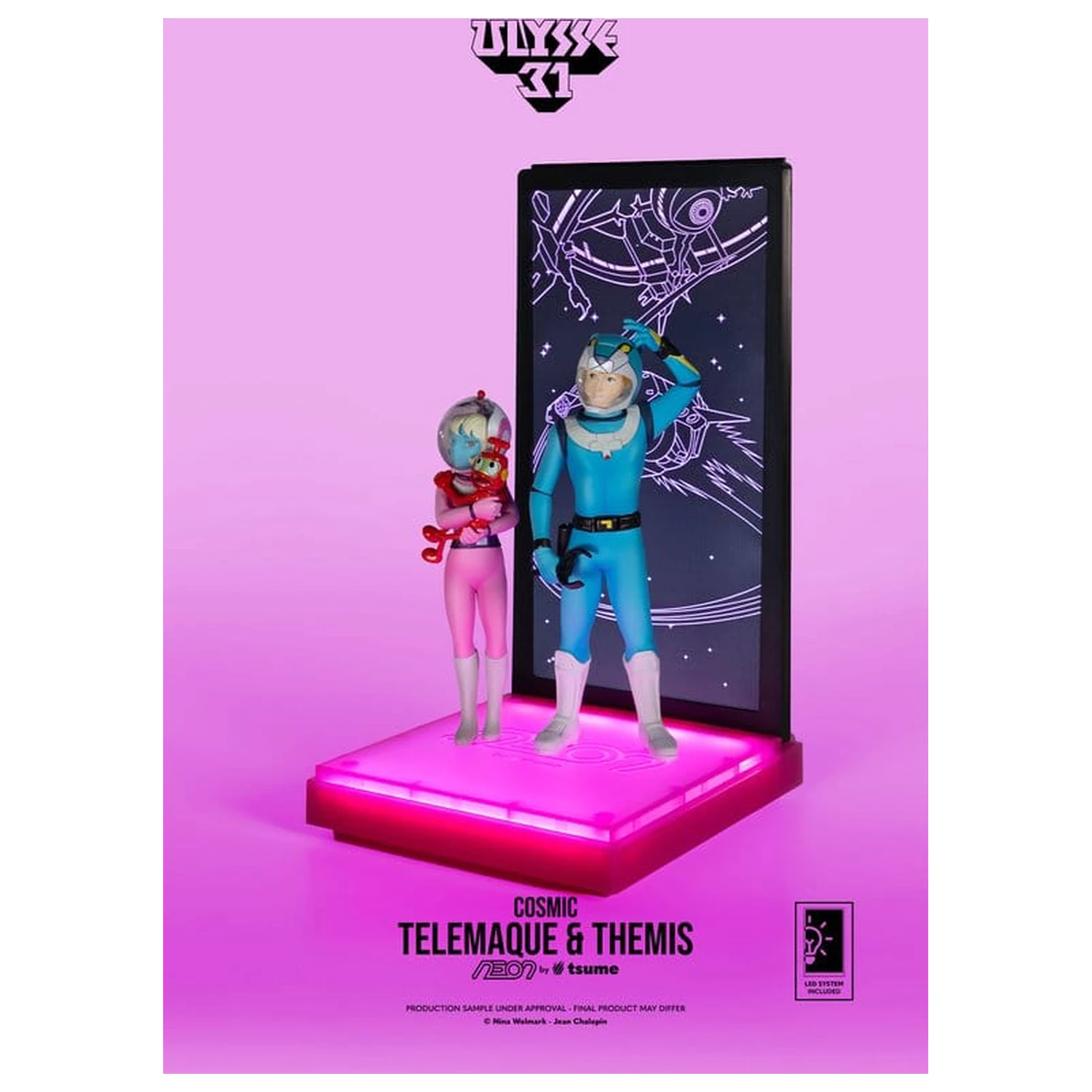 Ulysse 31 Neon Figure 1/9 Telemachus & Themis Cosmic Version 20 cm produktová fotografia