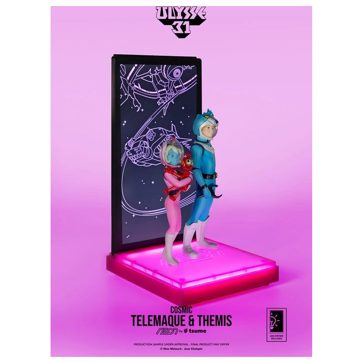Ulysse 31 Neon Figure 1/9 Telemachus & Themis Cosmic Version 20 cm produktová fotografia