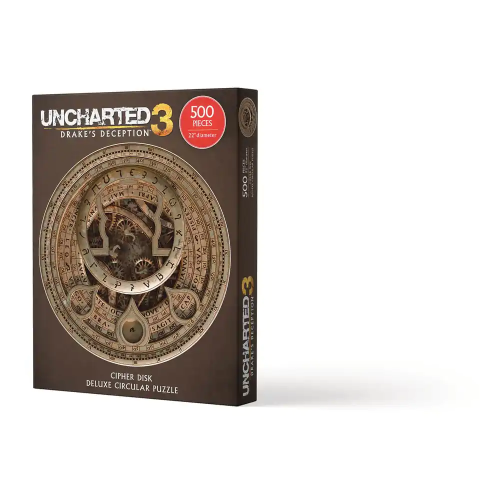 Uncharted puzzle Cipher Disk Circular Deluxe (500 dielikov) produktová fotografia