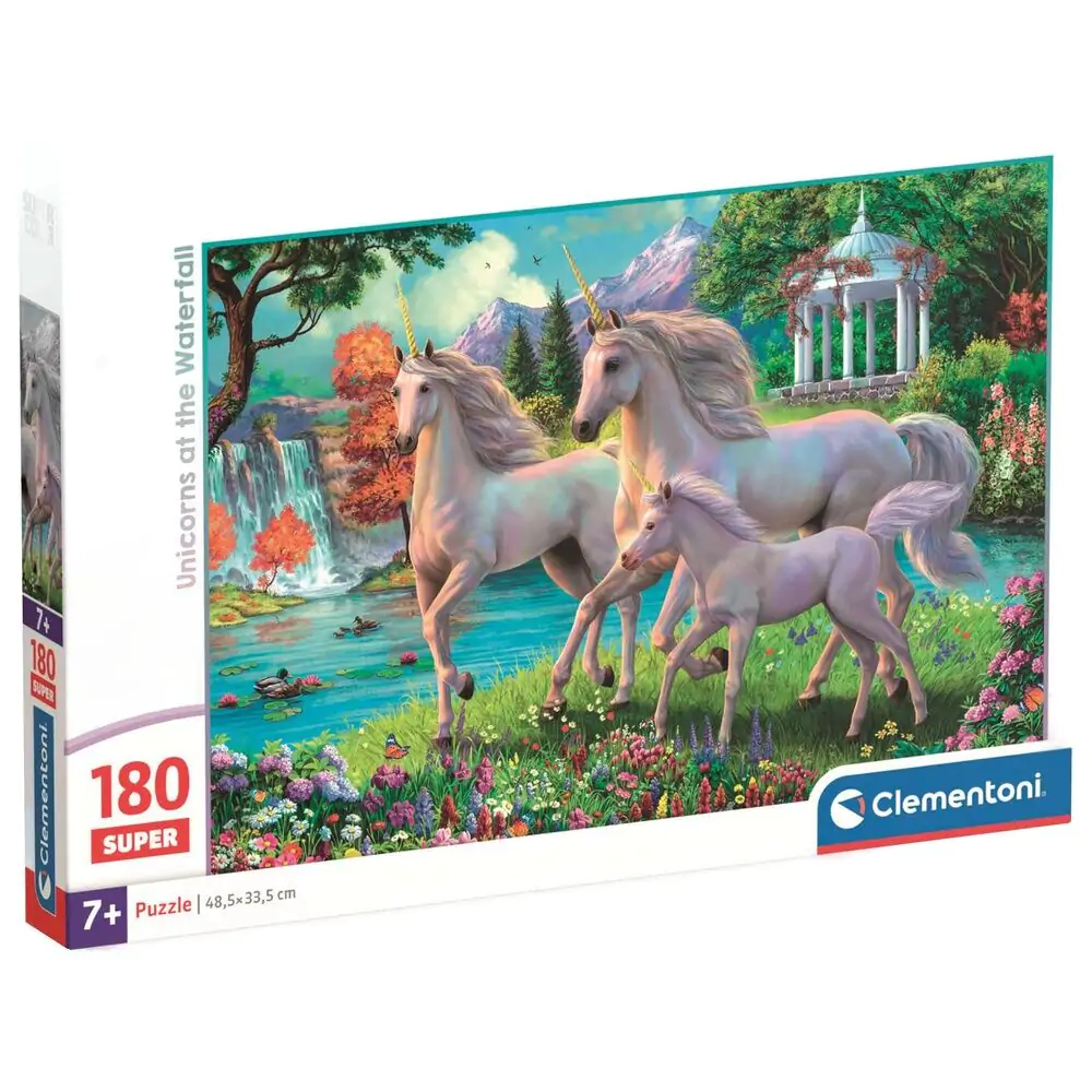 Unicorns at the Waterfall super puzzle 180 dielikov produktová fotografia