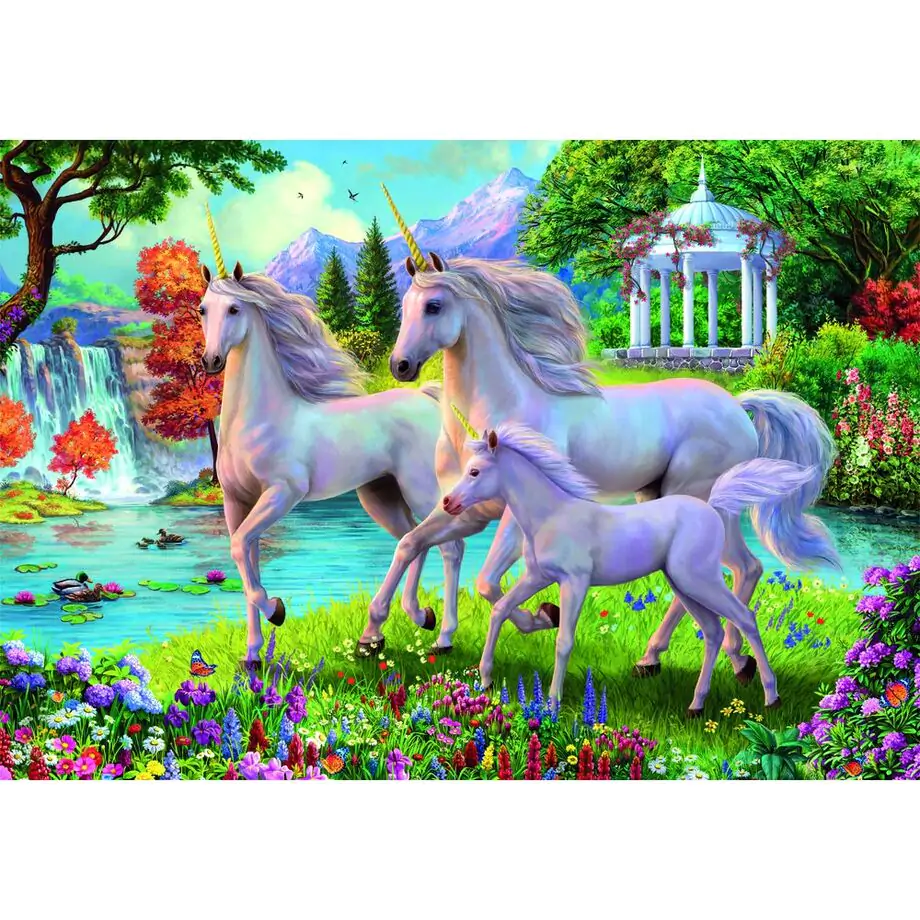 Unicorns at the Waterfall super puzzle 180 dielikov produktová fotografia