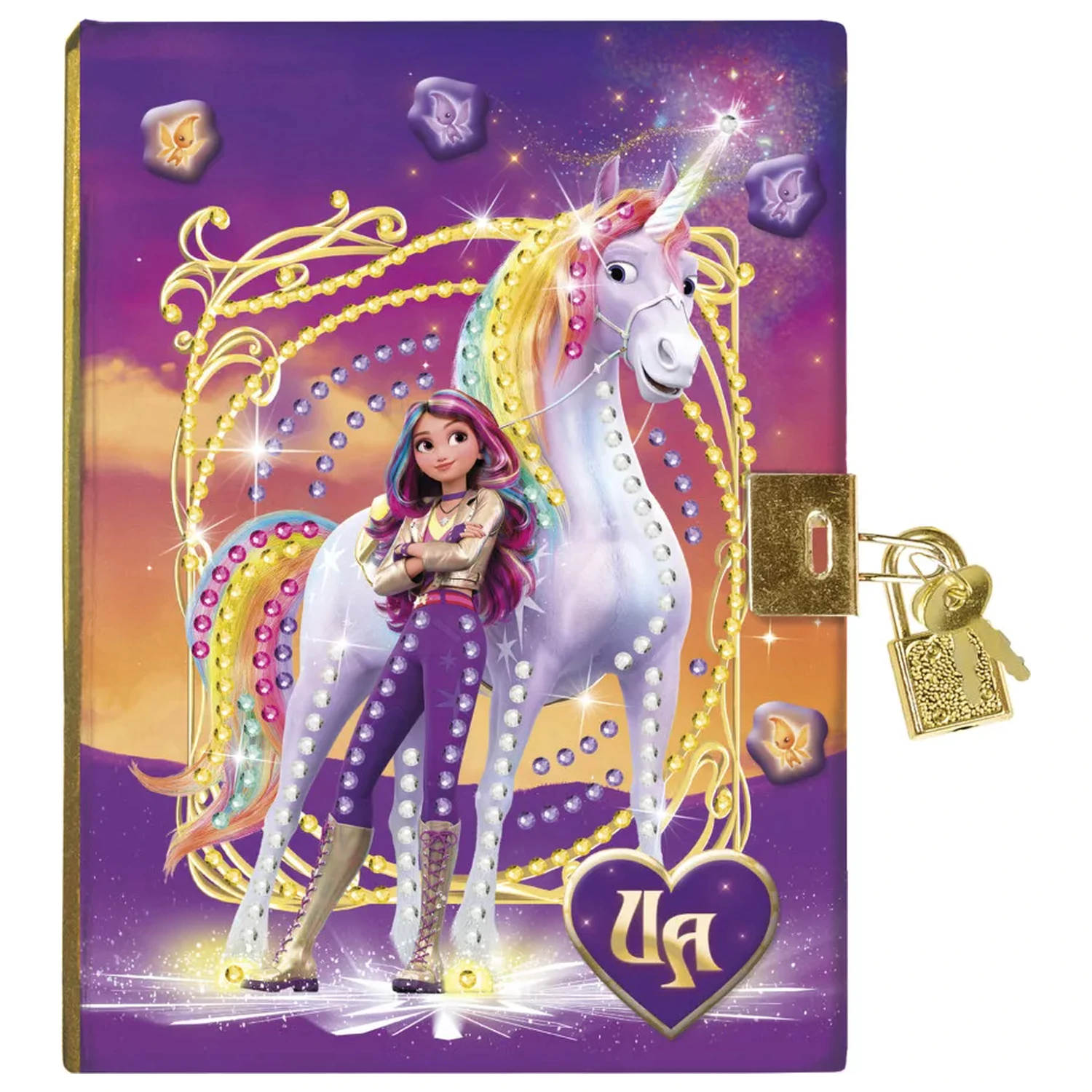 Unicorn Academy Friends Diamond Dotz denník so zámkom produktová fotografia
