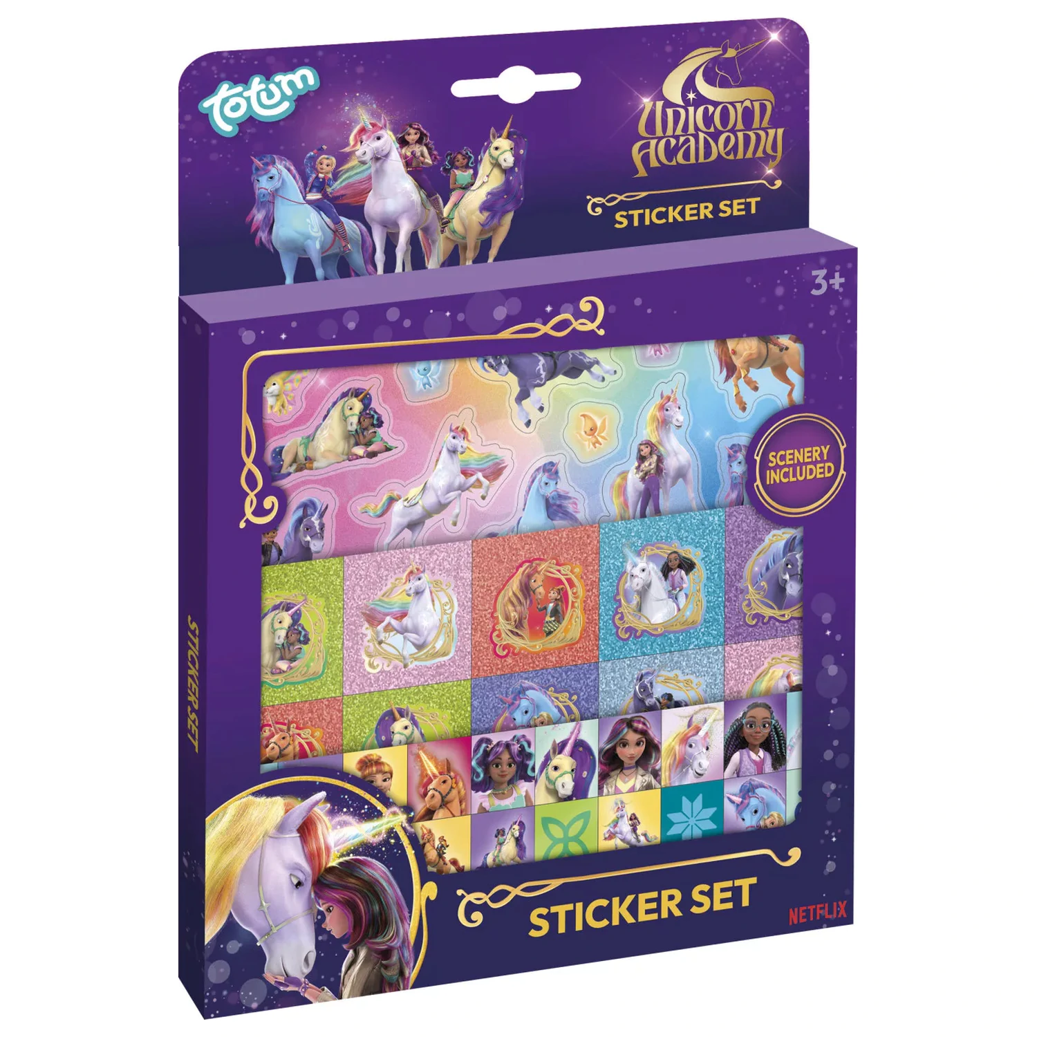 Unicorn Academy Friends sada nálepiek produktová fotografia