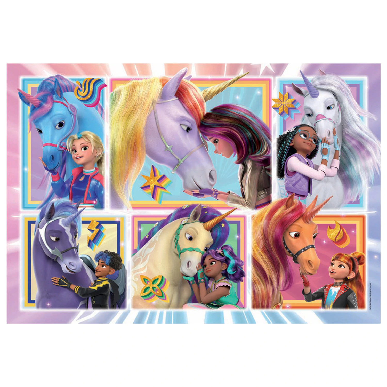 Unicorn Academy Friendship 104-dielne super puzzle produktová fotografia