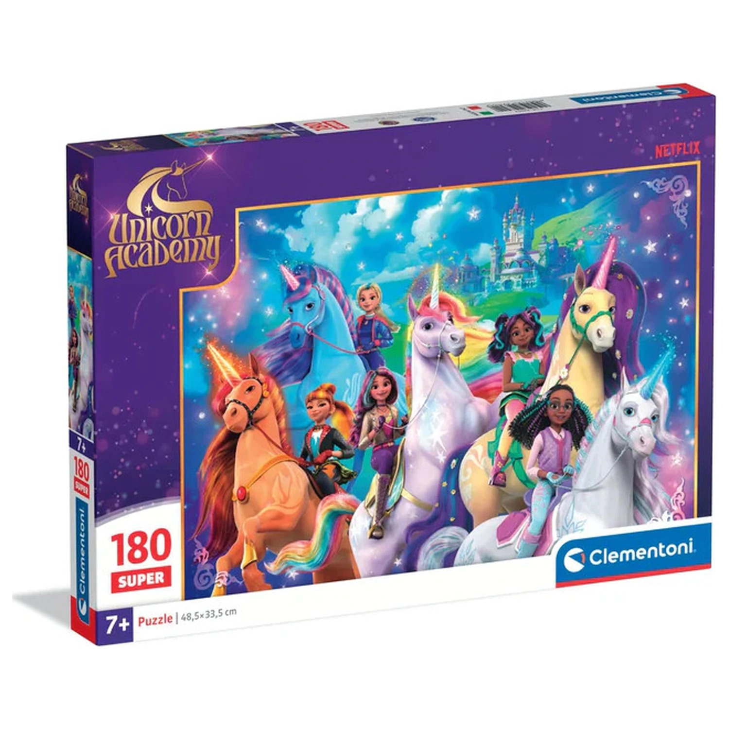 Unicorn Academy Rainbow Valley 180-dielne puzzle produktová fotografia