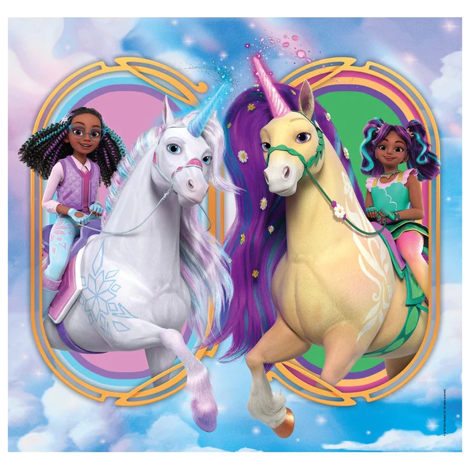 Unicorn Academy Riders 3x48-dielne puzzle produktová fotografia