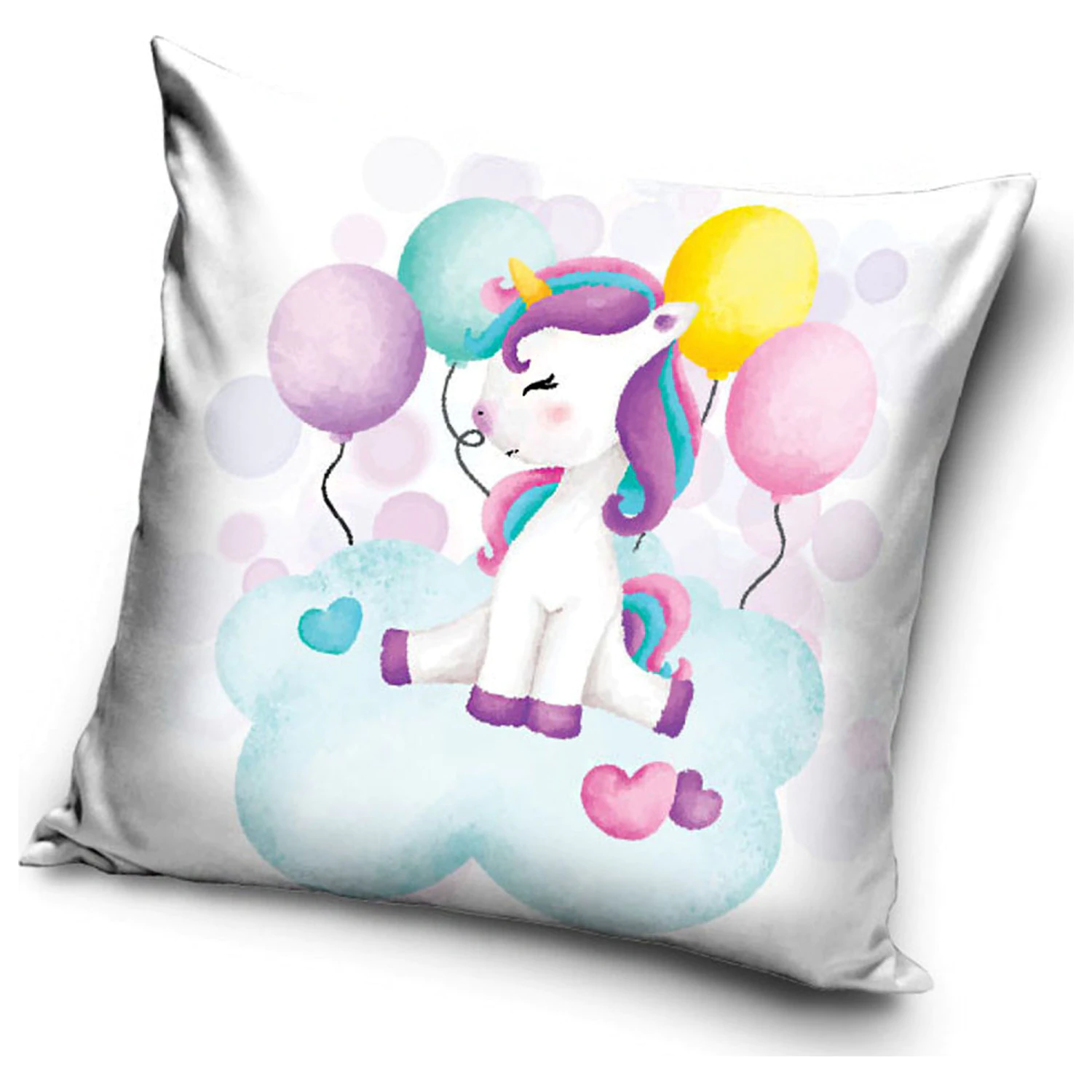 Unicorn balónový vankúš, dekoratívny vankúš produktová fotografia