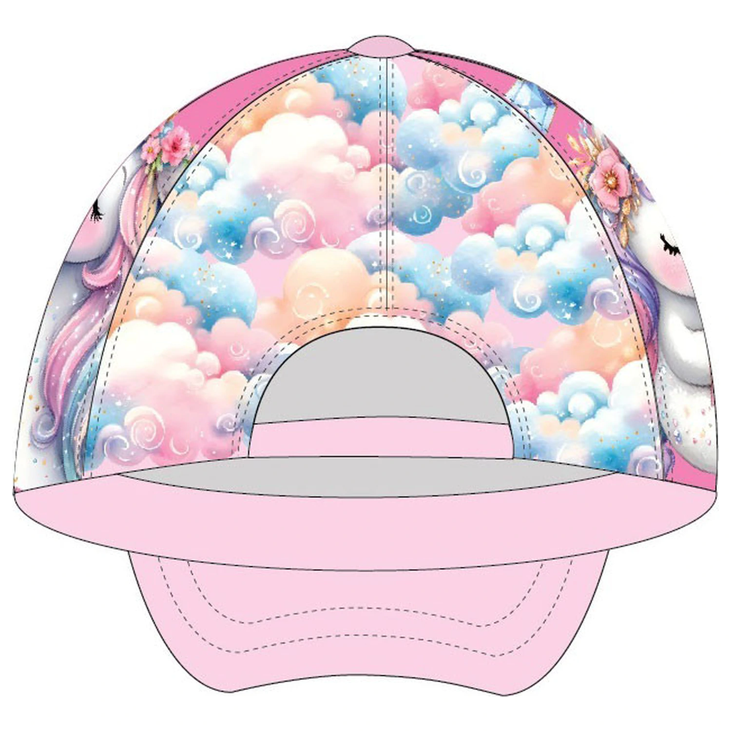 Unicorn Clouds detská baseballová čiapka 53 cm produktová fotografia